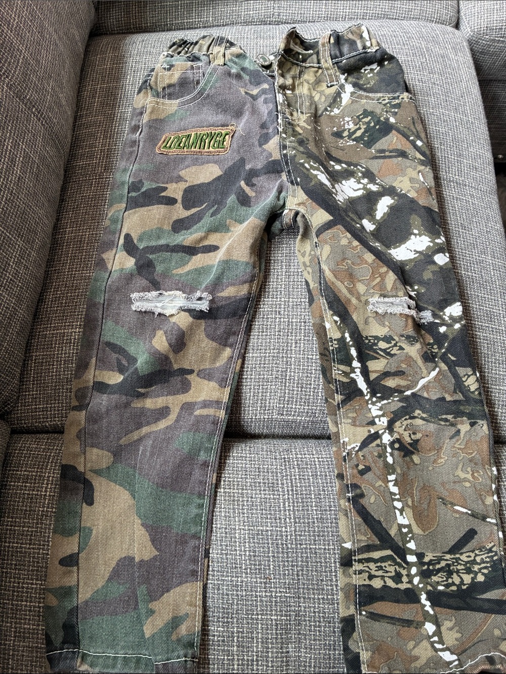Camo Kids' Pull-On Jeans - Green Camo